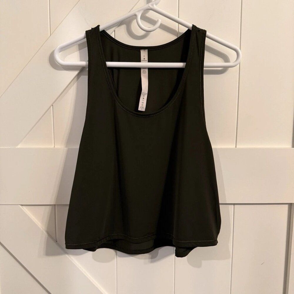 Lululemon Women's Tank Top, Size 6 Dark Green/Grey